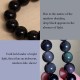 Black & Rainbow Obsidian Gourd Blessing Bracelet Black & Rainbow Obsidian Gourd Blessing Bracelet