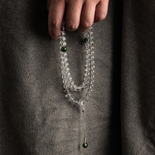 108 Beads White Crystal Jade Meditation Bracelet 108 Beads White Crystal Jade Meditation Bracelet