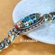 Tibetan Nine-Eye Dzi Bead Om Mani Padme Hum Bracelet Tibetan Nine-Eye Dzi Bead Om Mani Padme Hum Bracelet