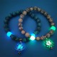 Turquoise Glowstone Lotus Protection Bracelet Turquoise Glowstone Lotus Protection Bracelet
