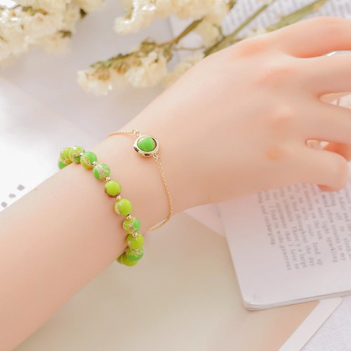 Sun Stone Strawberry Quartz Crystal Bracelet Sun Stone Strawberry Quartz Crystal Bracelet