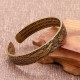 Om Mani Padme Hum Dragon Phoenix Copper Leather Cuff Bracelet Om Mani Padme Hum Dragon Phoenix Copper Leather Cuff Bracelet