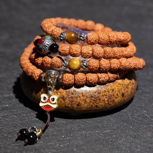Rudraksha Bodhi Seed Zodiac Buddha Wealth Bracelet Rudraksha Bodhi Seed Zodiac Buddha Wealth Bracelet