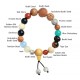 Bodhi Seed Agate Wisdom Harmony Wrist Mala Bodhi Seed Agate Wisdom Harmony Wrist Mala