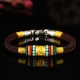 Tibet Gold Om Mani Padme Hum Eight Thread Bracelet