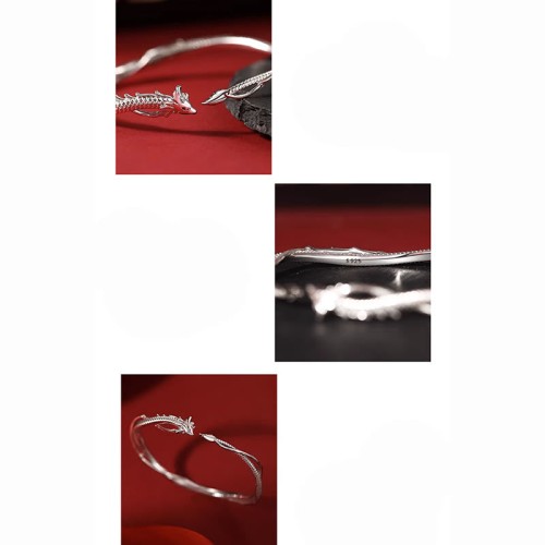 Year of the Dragon Sterling Silver Luck Cuff Year of the Dragon Sterling Silver Luck Cuff