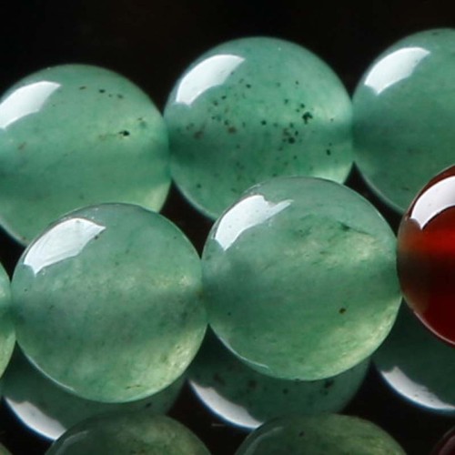 Green Aventurine Red Agate Luck Mala Bracelet Green Aventurine Red Agate Luck Mala Bracelet