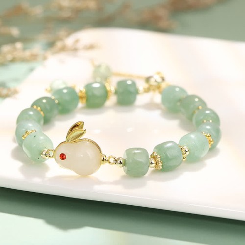 Year of the Rabbit Green Aventurine Luck Bracelet Year of the Rabbit Green Aventurine Luck Bracelet