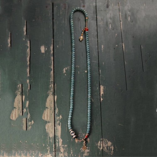 108 Mala Bodhi Seed Dzi Bead Wisdom Bracelet