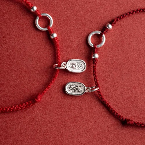 Silver Lucky Lotus Peace Bracelet
