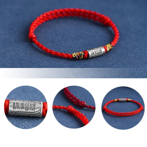 Sterling Silver Protection Strength Anklet