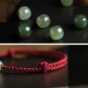 Cinnabar Chinese Zodiac Hetian Jade Bracelet