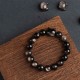 Gold & Silver Sheen Obsidian Lucky Cat Protection Bracelet Gold & Silver Sheen Obsidian Lucky Cat Protection Bracelet