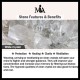 Stone Quartz Healing Beads Bracelet Stone Quartz Healing Beads Bracelet