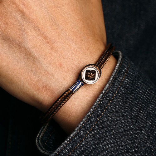 925 Silver Handmade Button Protection Bracelet 925 Silver Handmade Button Protection Bracelet