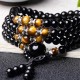 108 Beads Black Obsidian Tiger Eye Mala Bracelet 108 Beads Black Obsidian Tiger Eye Mala Bracelet