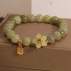Green Jade Fu Character Luck Bracelet Green Jade Fu Character Luck Bracelet