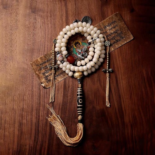 Tibet Bodhi Seed Gray Agate Wealth Bracelet