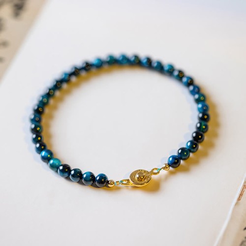 Natural Blue Tiger Eye Protection Bracelet
