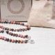 108 Mala Beads Rhodonite Lotus Compassion Bracelet 108 Mala Beads Rhodonite Lotus Compassion Bracelet