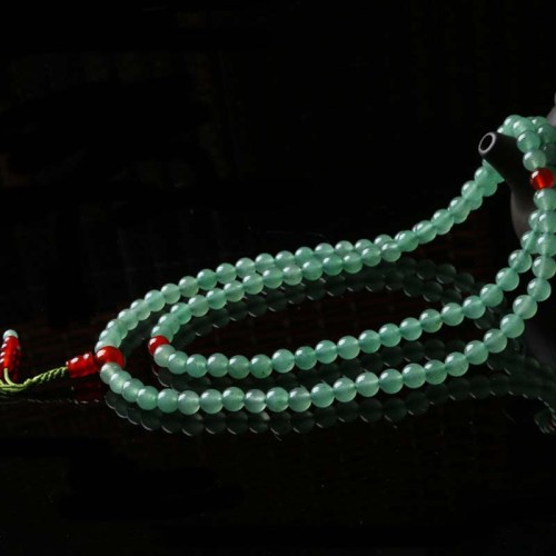 Green Aventurine Red Agate Luck Mala Bracelet Green Aventurine Red Agate Luck Mala Bracelet