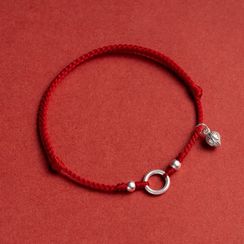 Silver Lucky Lotus Peace Bracelet