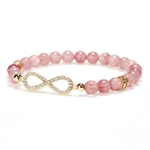 Strawberry Quartz Positivity Healing Bracelet