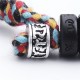 Tibetan Coconut Shell Om Mani Padme Hum Bracelet Tibetan Coconut Shell Om Mani Padme Hum Bracelet