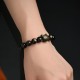 Gold & Silver Sheen Obsidian Lucky Cat Protection Bracelet Gold & Silver Sheen Obsidian Lucky Cat Protection Bracelet