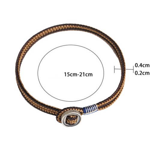 925 Silver Handmade Button Protection Bracelet 925 Silver Handmade Button Protection Bracelet
