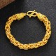 24K Gold Plated Double-Headed Dragon Protection Bracelet 24K Gold Plated Double-Headed Dragon Protection Bracelet