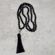 108 Mala Black Onyx Meditation Necklace 108 Mala Black Onyx Meditation Necklace