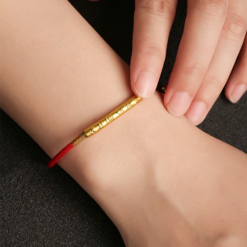 Tibetan Mani Mantra Lucky Red String Bracelet Tibetan Mani Mantra Lucky Red String Bracelet