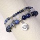 3PCS Natural Quartz Crystal Lotus Healing Bracelet 3PCS Natural Quartz Crystal Lotus Healing Bracelet