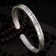 999 Sterling Silver Heart Sutra Protection Bracelet 999 Sterling Silver Heart Sutra Protection Bracelet
