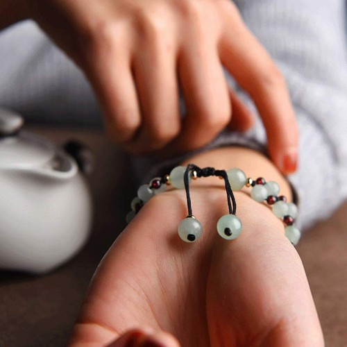 Green Aventurine Garnet Luck Bracelet Green Aventurine Garnet Luck Bracelet