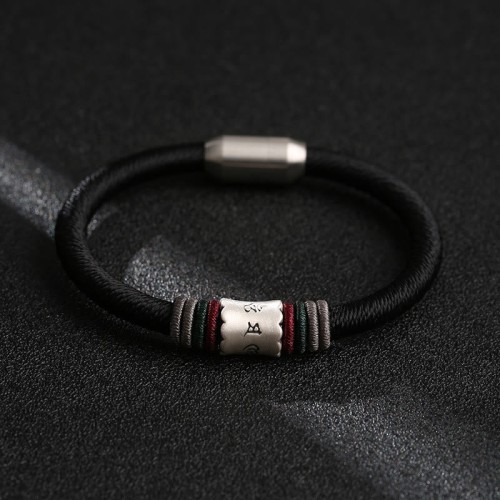 Silver Om Mani Padme Hum Peace Bracelet Silver Om Mani Padme Hum Peace Bracelet