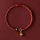 Red Gold Rope Lotus Peace Bracelet Red Gold Rope Lotus Peace Bracelet