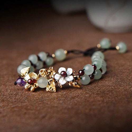 Green Aventurine Garnet Luck Bracelet Green Aventurine Garnet Luck Bracelet