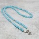 Amazonite Stone Healing Lotus Mala Bracelet Amazonite Stone Healing Lotus Mala Bracelet