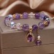 Amethyst Zircon Heart Healing Soul Bracelet Amethyst Zircon Heart Healing Soul Bracelet