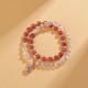 Strawberry Quartz Money Bag Positive Bracelet