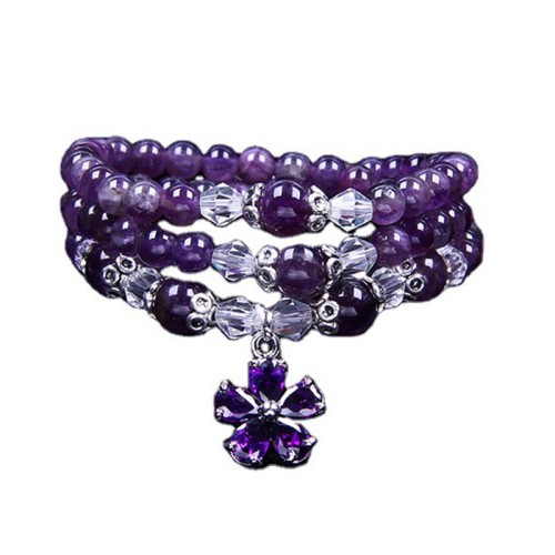 Tibetan Amethyst Blessing Bracelet Tibetan Amethyst Blessing Bracelet