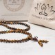 Tibetan Tiger Eye Prayer Mala Bracelet
