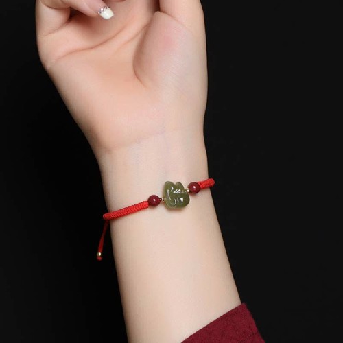 Rabbit Hetian Jade Bunny Abundance Bracelet Rabbit Hetian Jade Bunny Abundance Bracelet