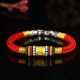 Tibet Gold Om Mani Padme Hum Eight Thread Bracelet
