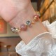 Strawberry Quartz Colorful Crystal Positive Bracelet Strawberry Quartz Colorful Crystal Positive Bracelet
