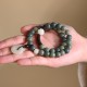 Cyan Bodhi Seed Lotus Jade Peace Buckle Wisdom Bracelet Cyan Bodhi Seed Lotus Jade Peace Buckle Wisdom Bracelet