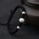999 Sterling Silver Om Mani Padme Hum Strength Bracelet
