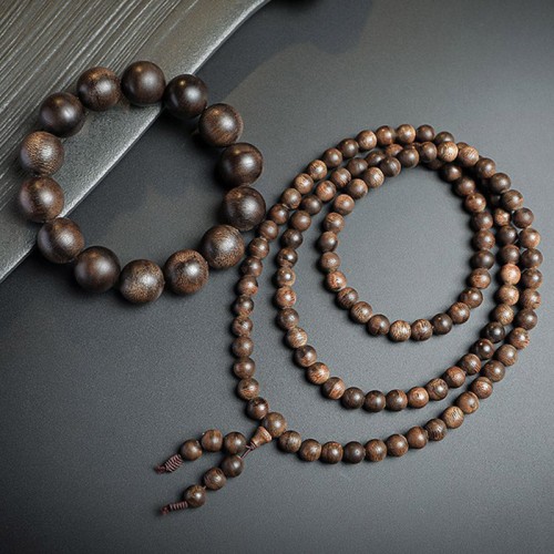 108 Mala Agarwood Peace Strength Calm Bracelet 108 Mala Agarwood Peace Strength Calm Bracelet